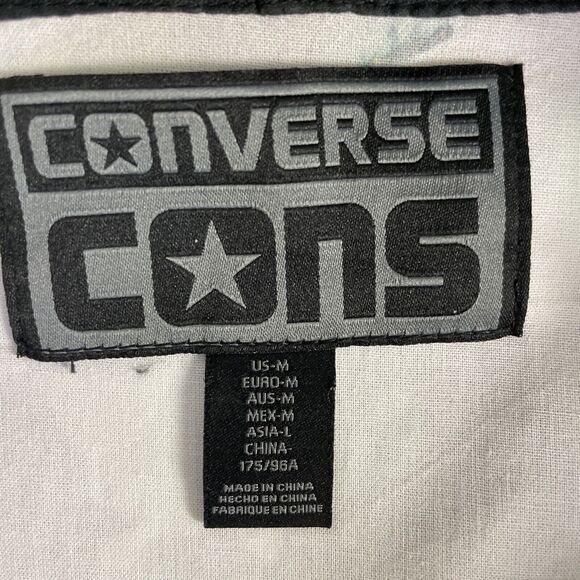 Converse Mens Camo Jacket Military Style Full Front Zip Hooded Size M Pockets - Picture 2 of 12